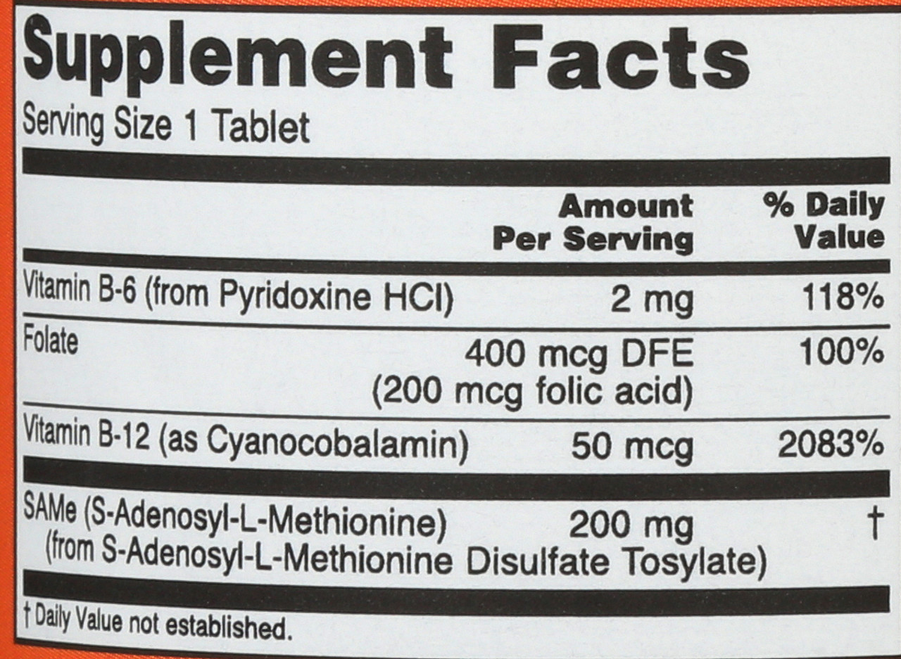 SAMe 200 mg - 60 Tablets