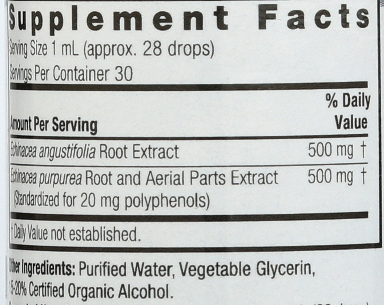 Herbal Echinacea Root Liquid Extract-E. Angustifolia & Purpurea 1oz