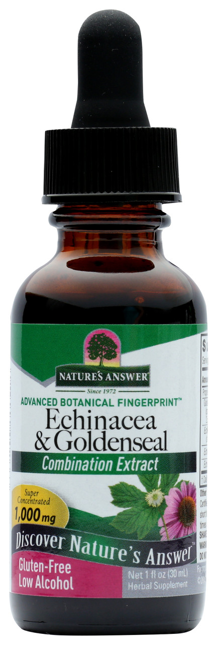 Herbal Fe Echinacea & Goldseal W Organic Alcohol Combination Extract Super Concentrated 1,000 mg 1oz