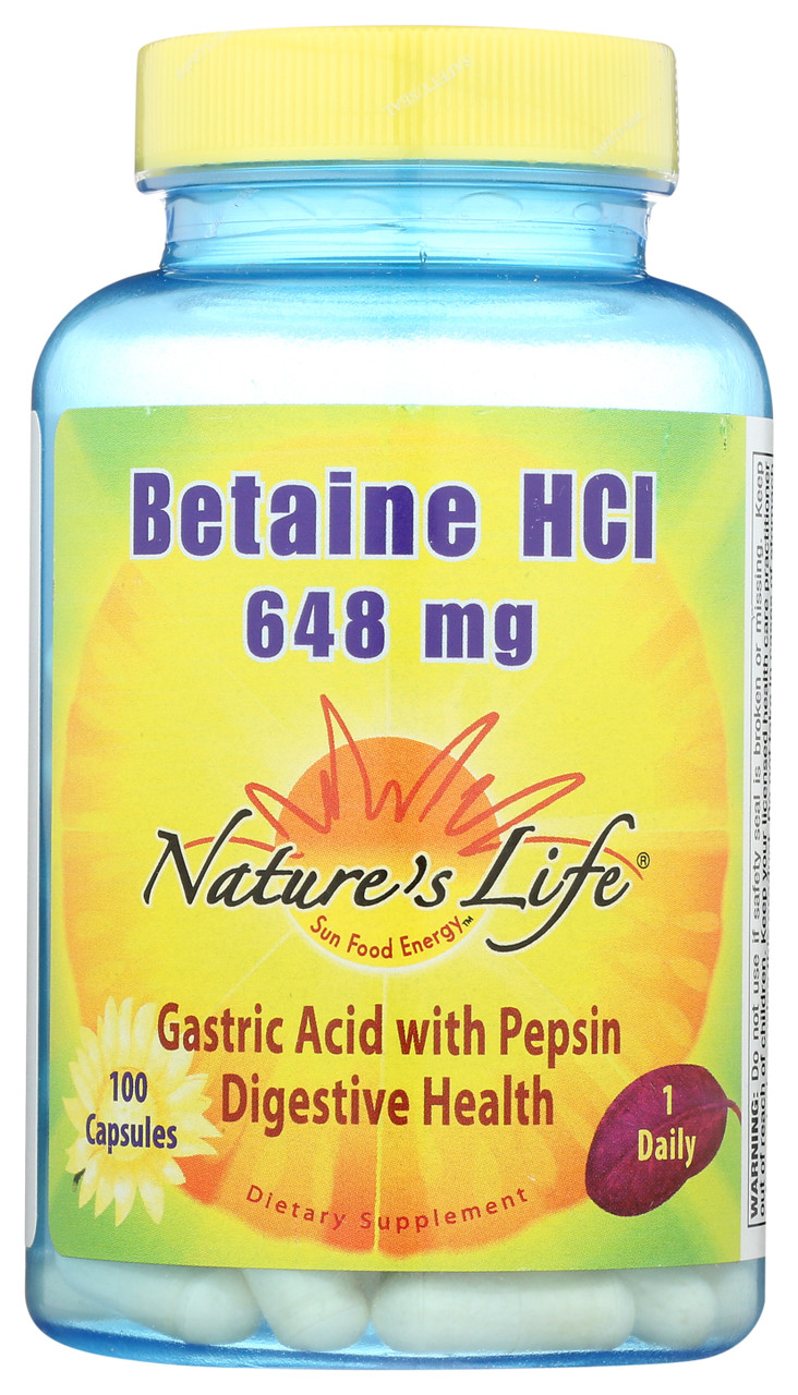 Betaine Hcl, 648 mg  100 Count