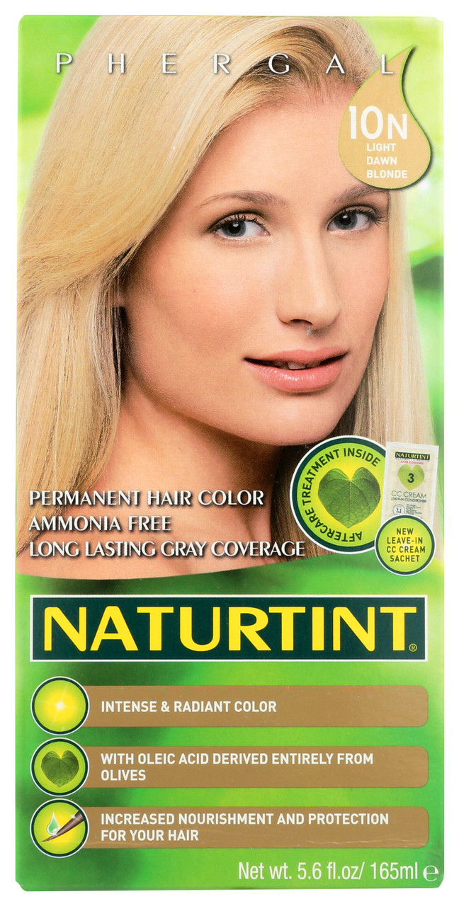 Permanent Hair Color 10N Light Dawn Blonde Plant Enriched 5.6oz