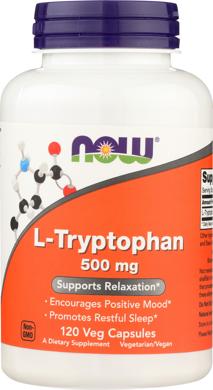 L-Tryptophan 500 mg - 120 Veg Capsules