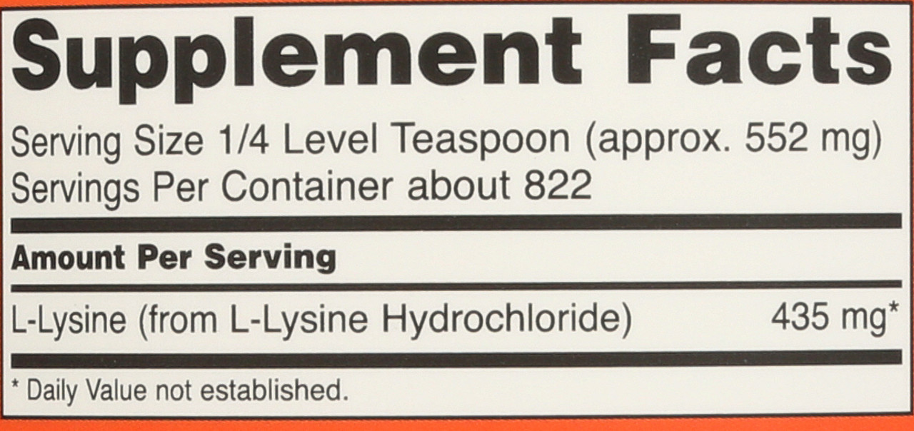 L-Lysine Powder - 1 lb.