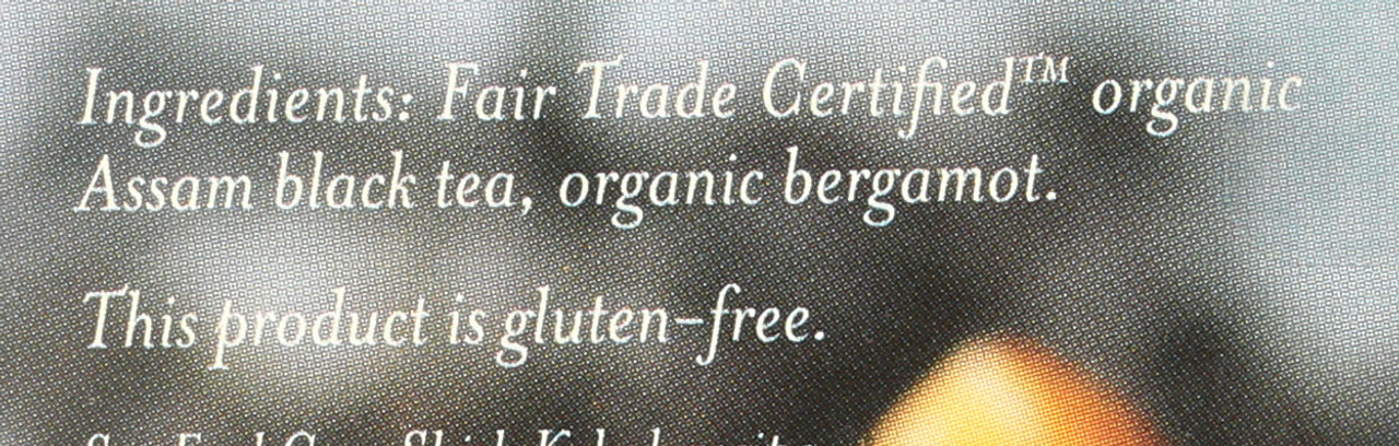 Black Tea Aged Earl Grey Assam Aged With Real Bergamot 18 Count