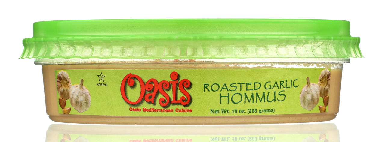 Hommus Roasted Garlic Hommus No Additive No Preservative Hommus 10oz