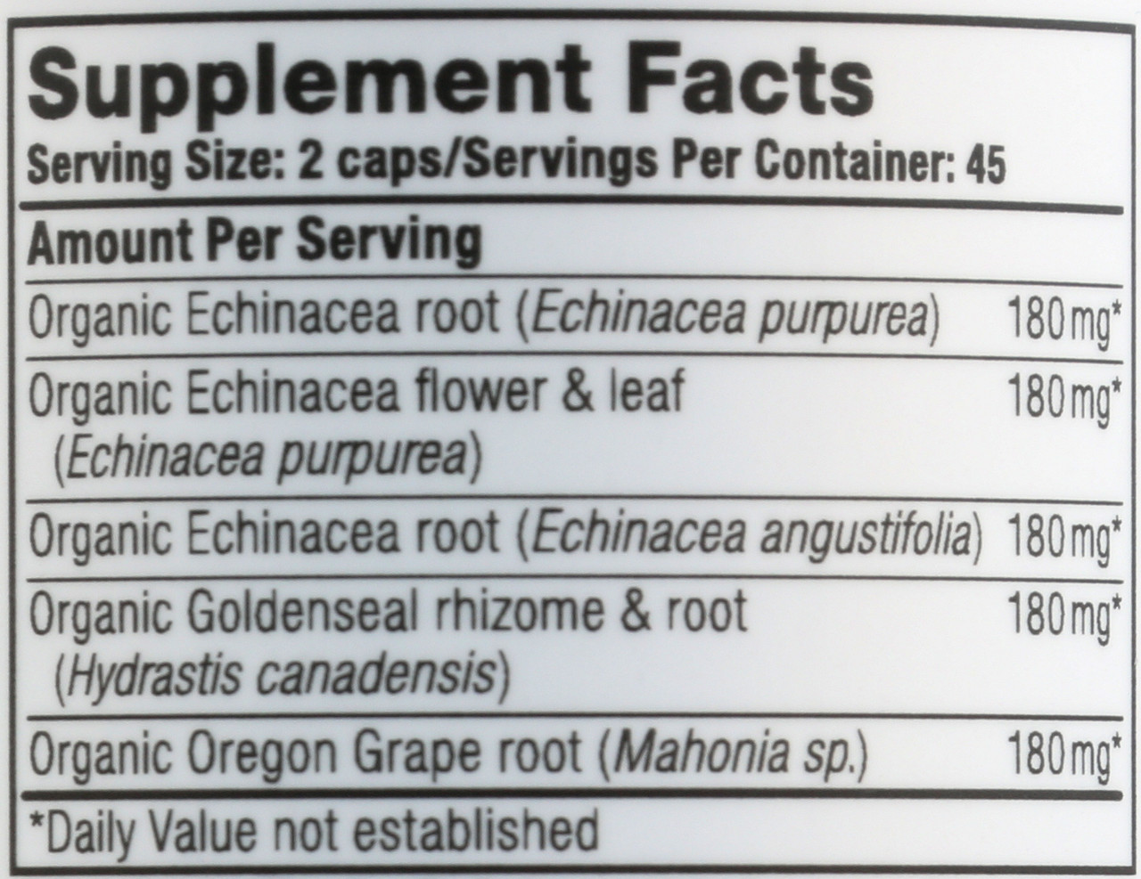 Echinacea Goldenseal 90 Vc 90 Count