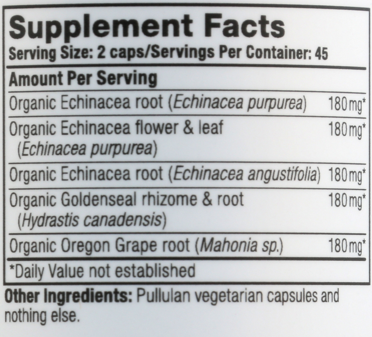 Echinacea Goldenseal 90 Vc 90 Count