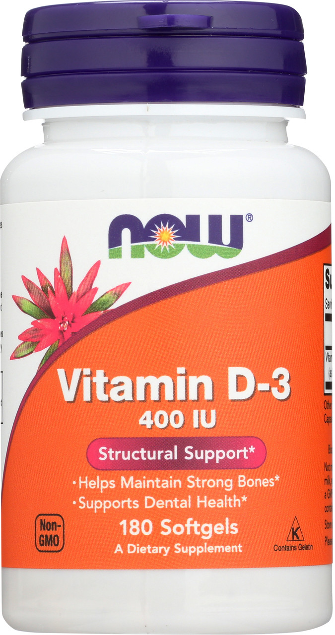 Vitamin D-3 400 IU - 180 Softgels