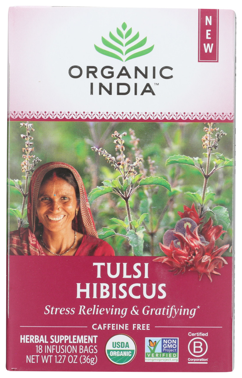 Tulsi Infusion Hibiscus Stress-Relieving & Gratifying 18 Count