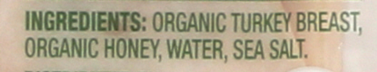 Presliced Deli Meat Honey Roasted Turkey Breast Organic 6oz