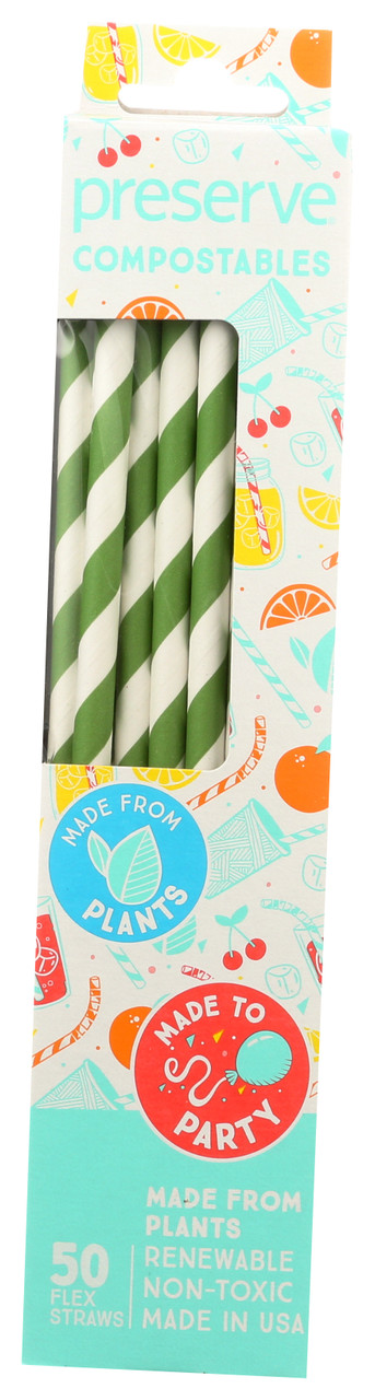 Compostable Straws Green Compostables Straws 50 Count
