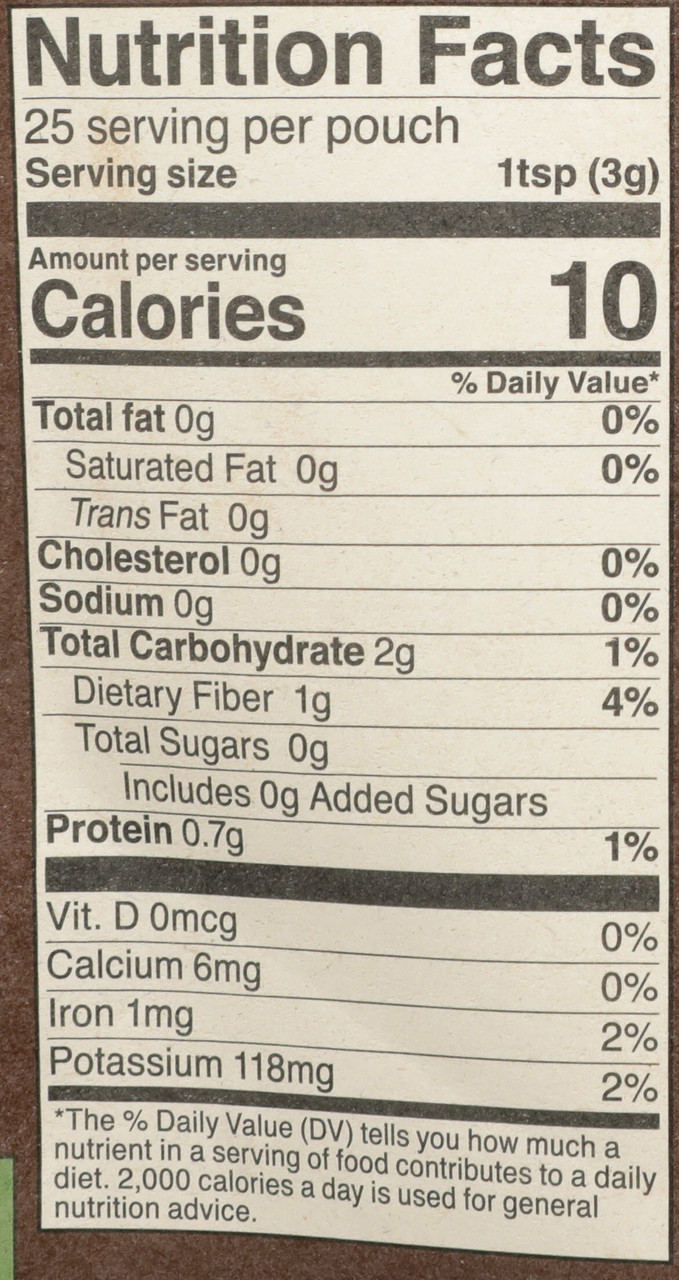 Organic Herbal Latte Cacao Maca Majesty Latte 25 Count