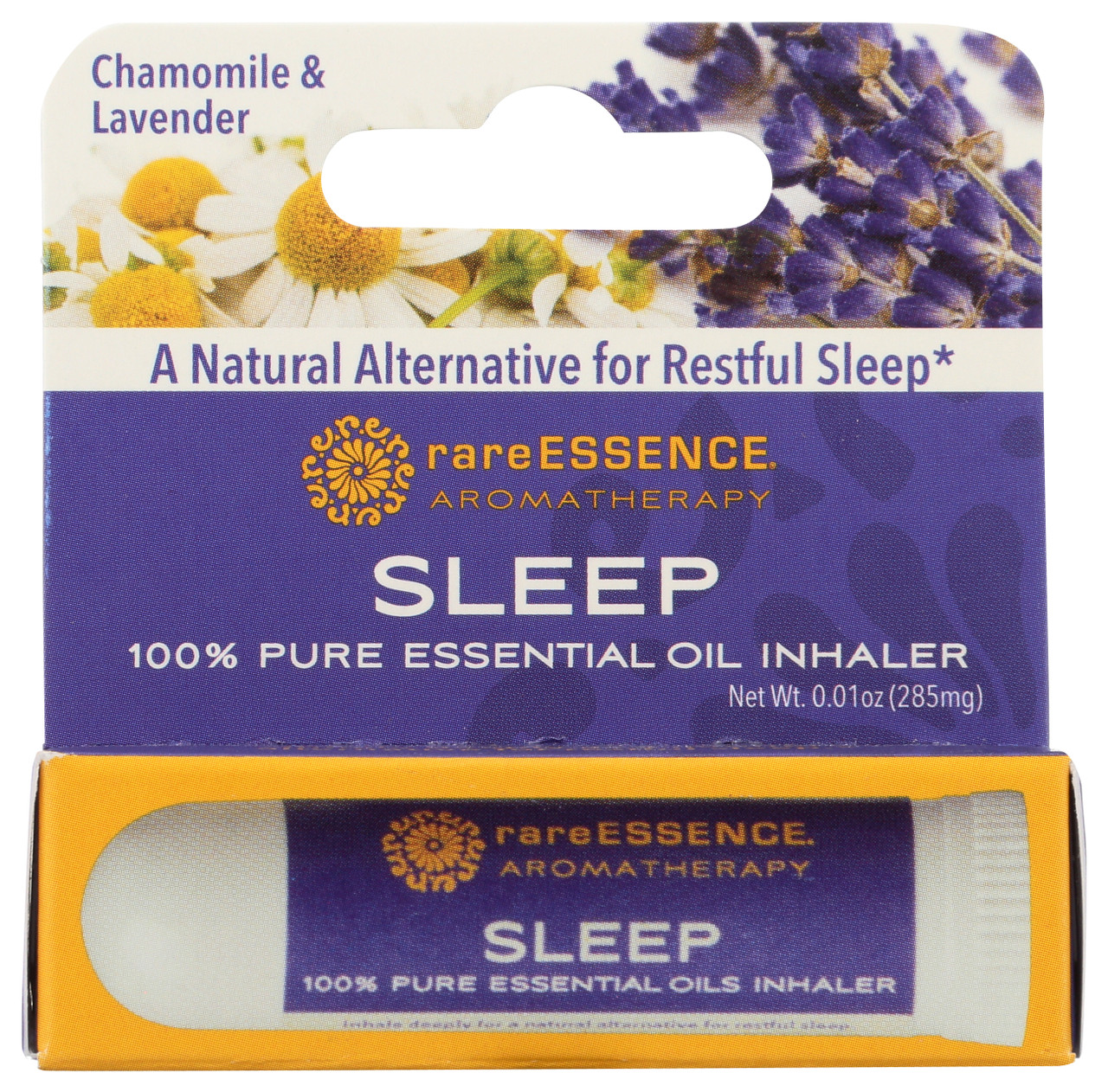 Sleep Aromatherapy Inhaler Chamomile & Lavender Essential Oil Inhaler .01oz