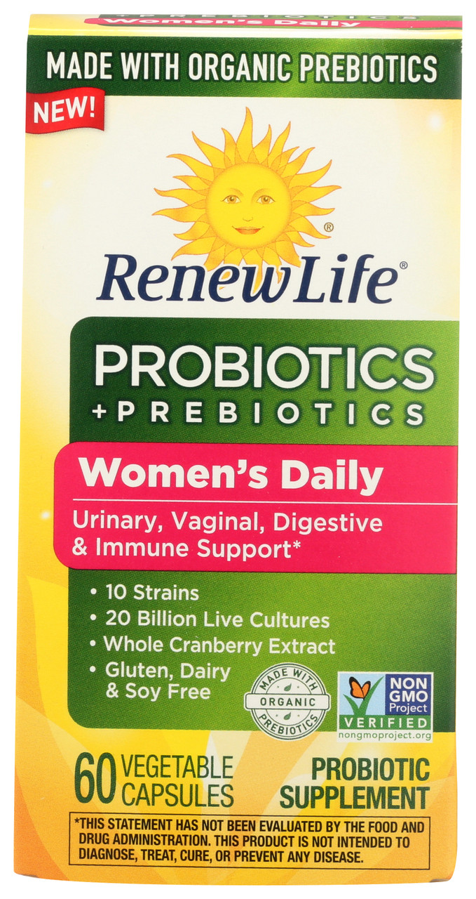 Organic Women's Daily Probiotics + Prebiotics 60 Count