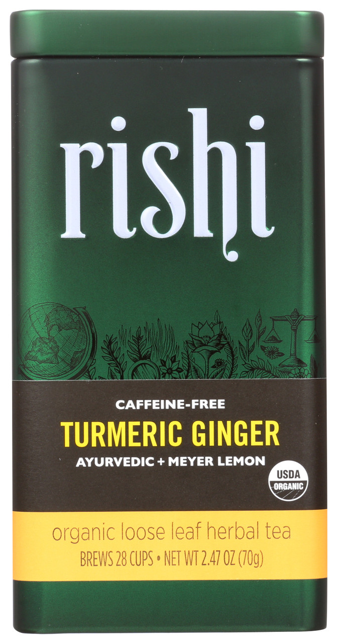 Retail Loose Leaf Tin Turmeric Ginger 28 Count