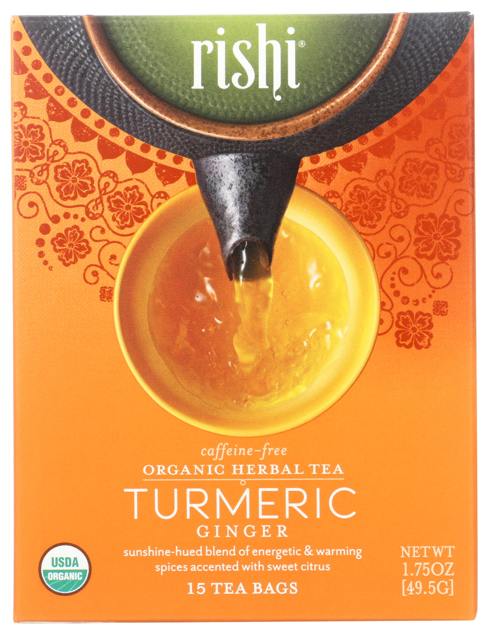 Retail Sachet Tumeric Ginger 15 Tea Bags 15 Count