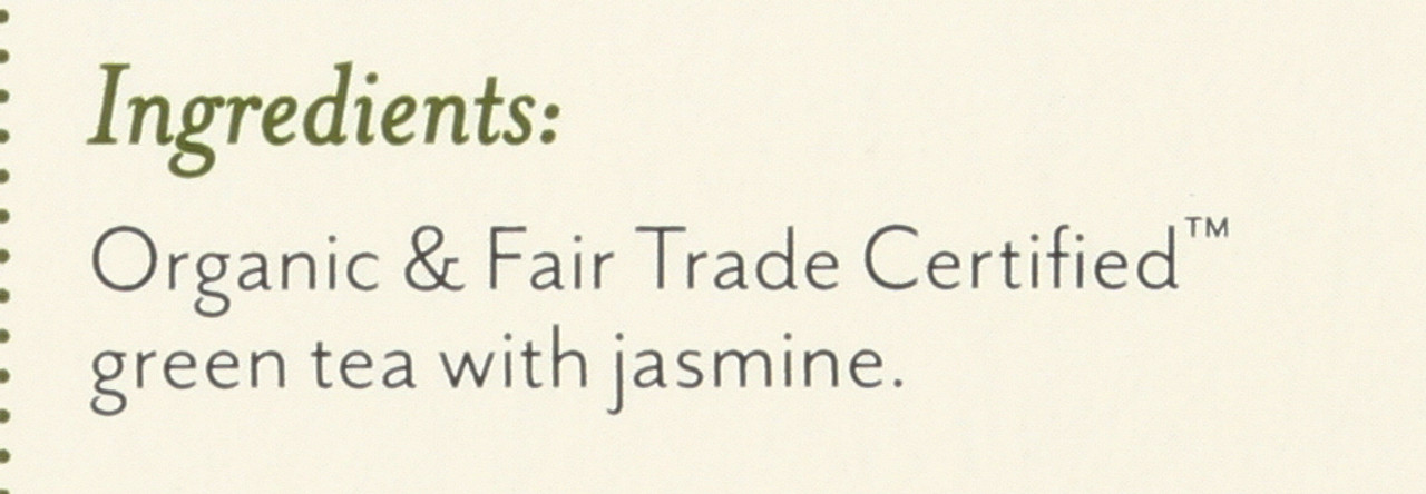 Retail Sachet Jasmine Tea 15 Tea Bags 15 Count