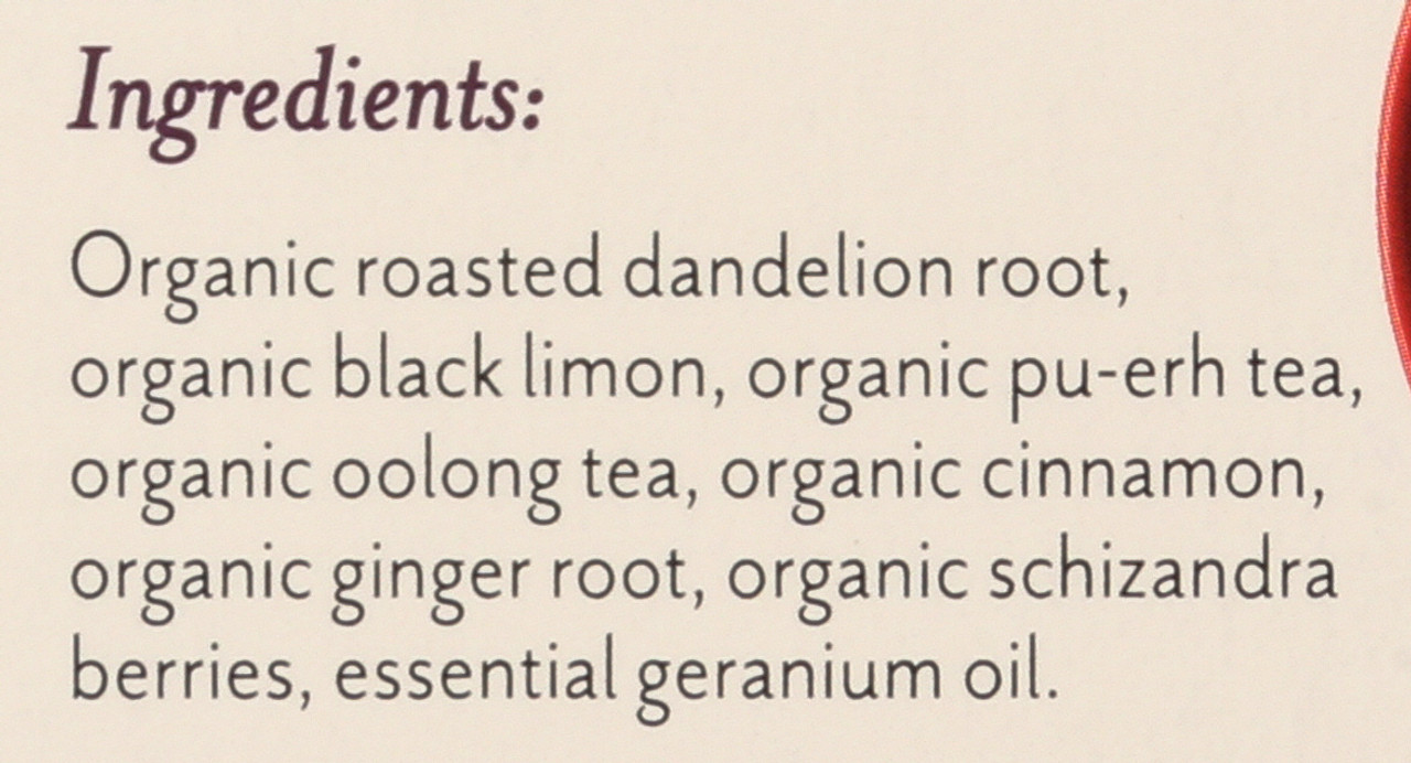 Dandelion Detox Pu-Erh Organic 15 Count