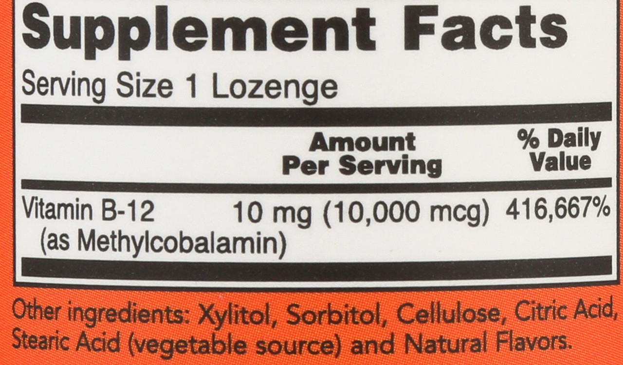 Methyl B-12 10,000 mcg - 60 Loz.