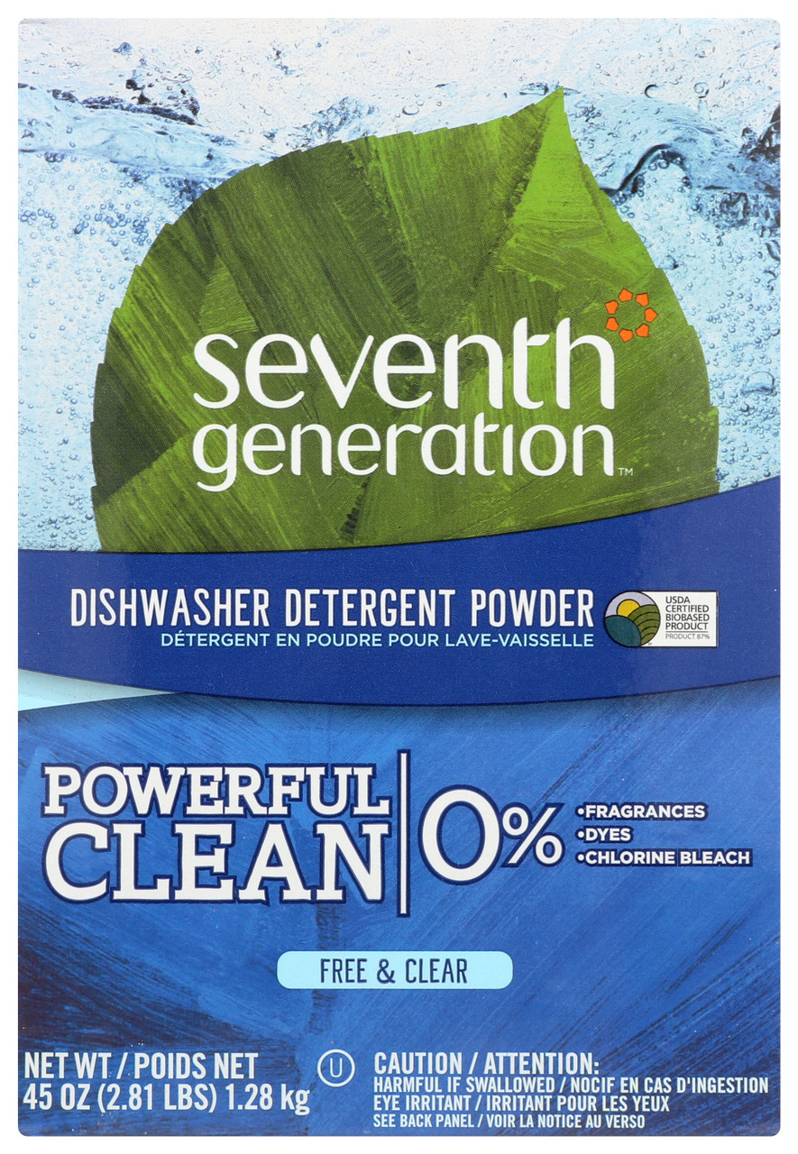 Dishwasher Powder Free And Clear 45oz