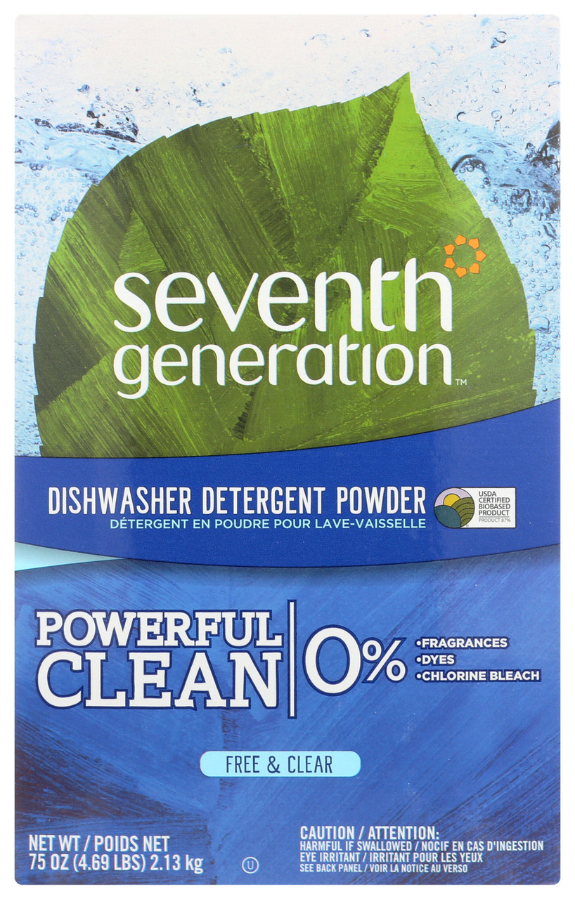 Dishwasher Powder Free And Clear 75oz