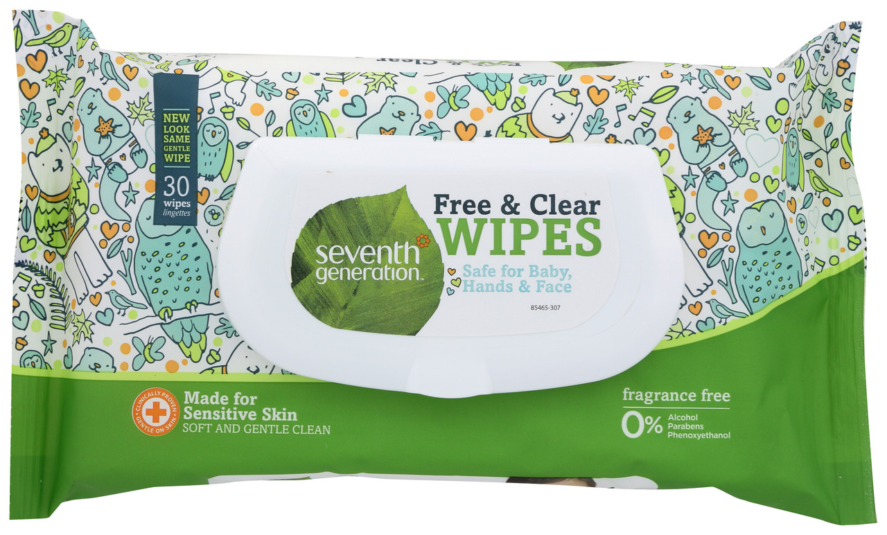 Baby Wipes Free Clear Travel 30 Count