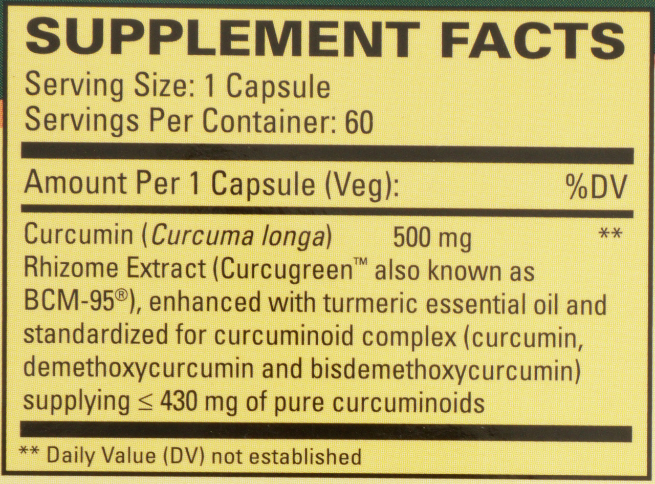 Curamed® 500mg Veggie Capsules Healthy Inflammation Response 60 Count