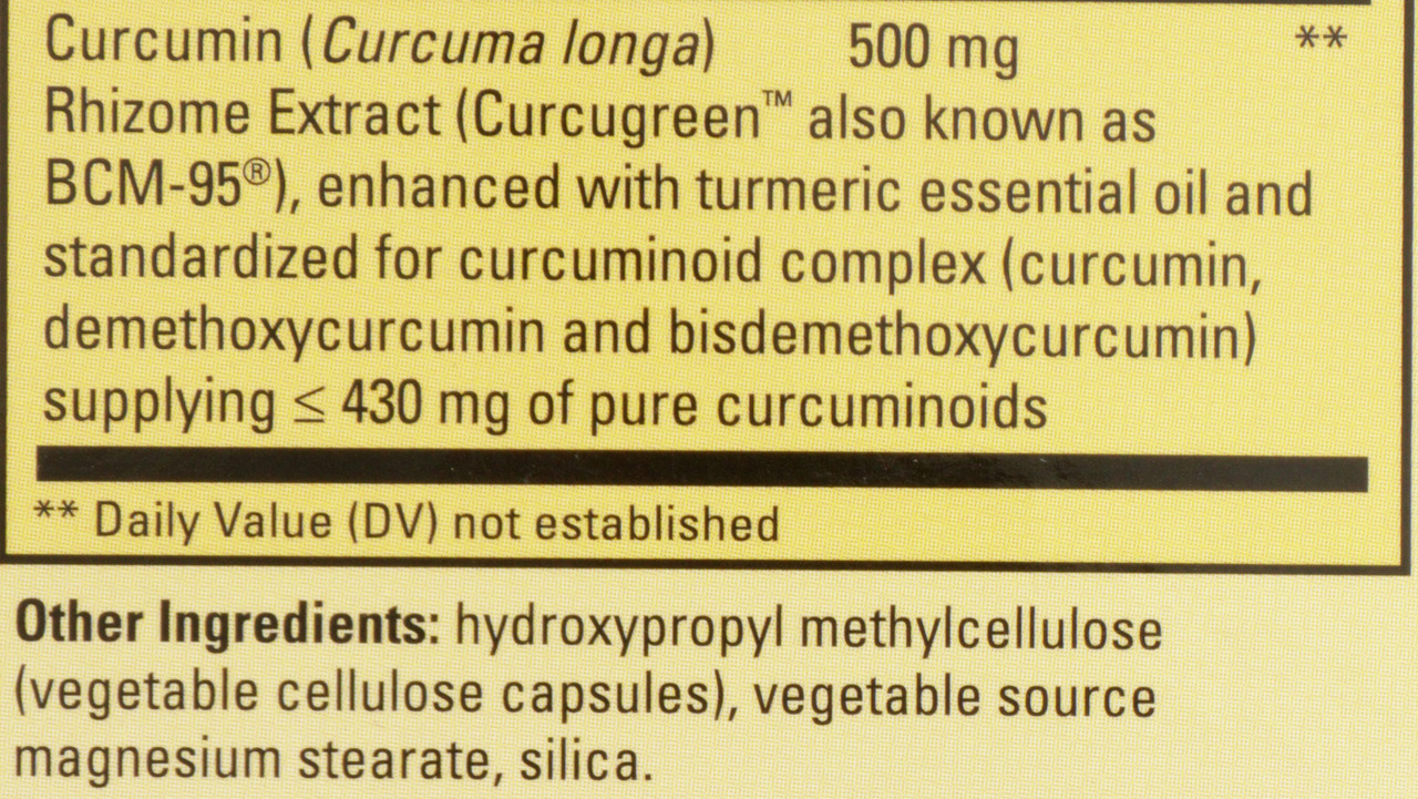 Curamed® 500mg Veggie Capsules Healthy Inflammation Response 60 Count