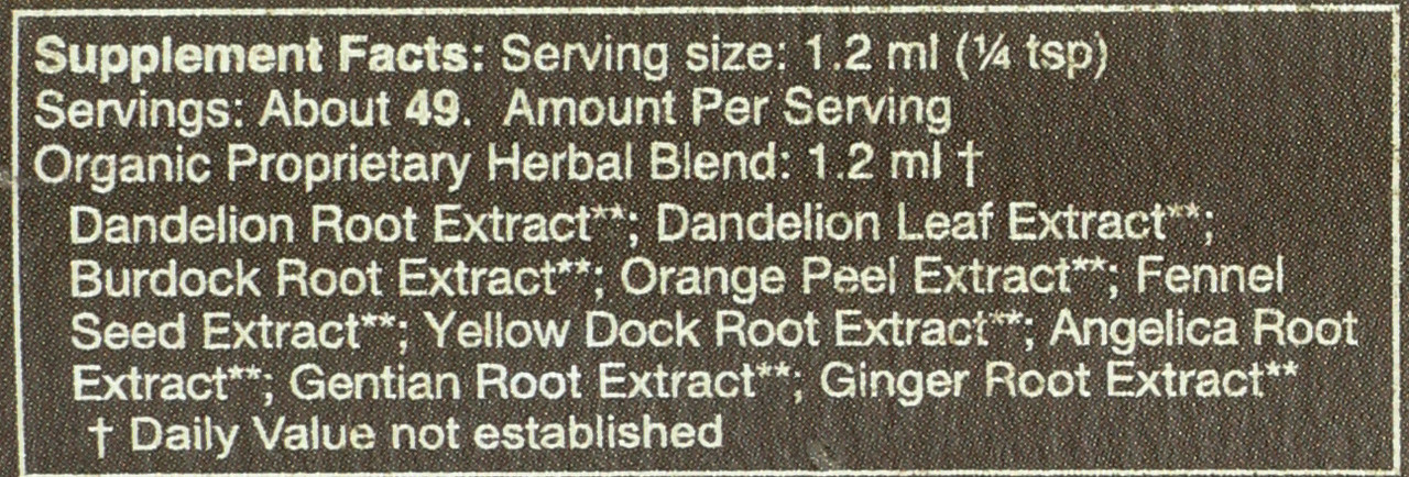 Original Digestive Bitters Dropper - 2 Fl Oz Certified Organic Whole Plant Digestive Aid With Dandelion And Burdock 2oz