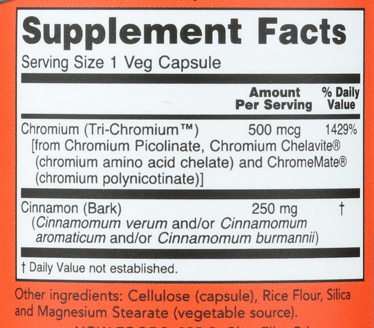 Tri-Chromium 500 mcg with Cinnamon - 90 Vcaps®