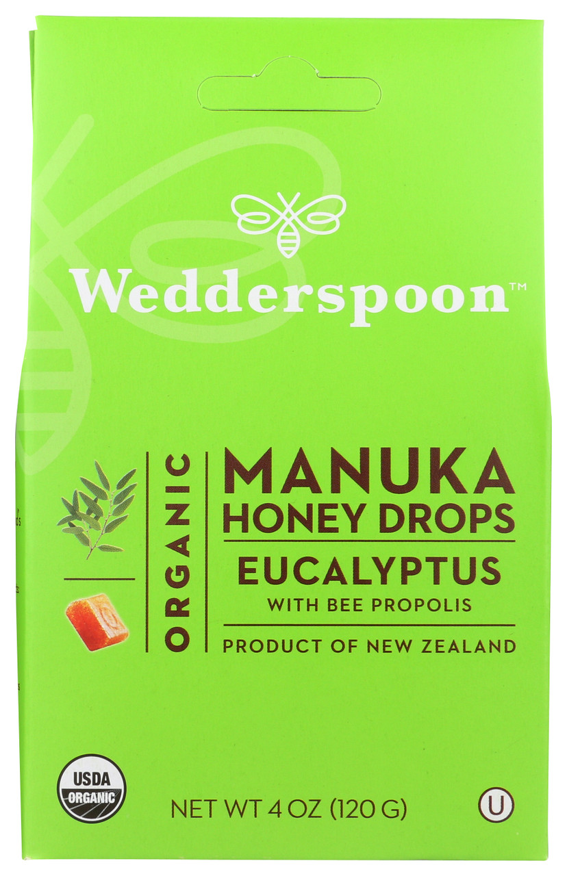 Organic Manuka Honey Drops Eucalyptus Eucalyptus With Bee Propolis Eucalyptus With Bee Propolis 4oz