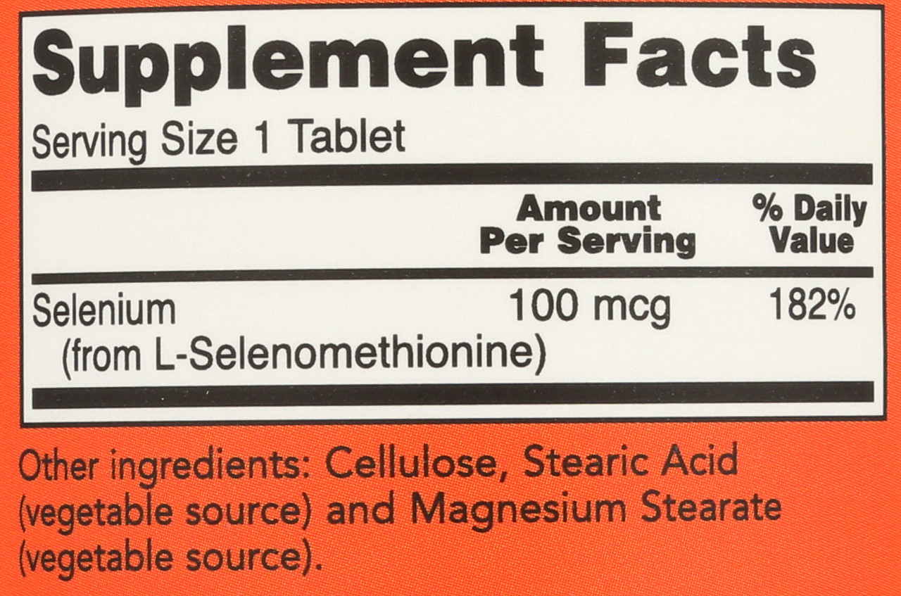 Selenium 100 mcg- 250 Tablets