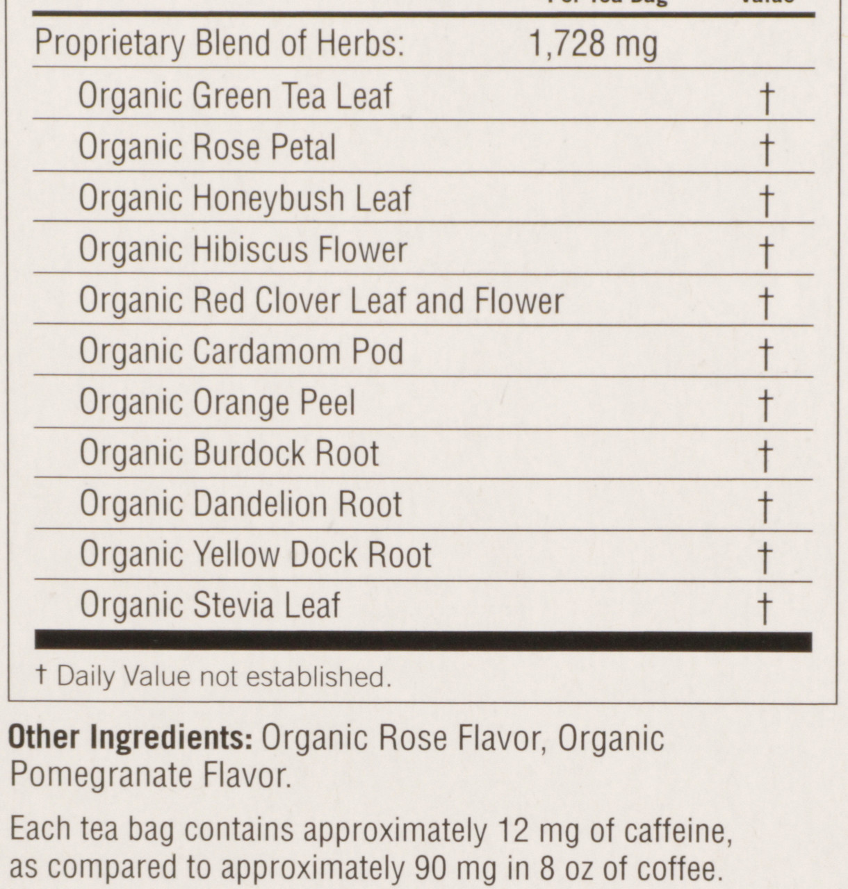Soothing Rose Hibiscus Skin Detox Floral - Sweet Herbal 16 Count