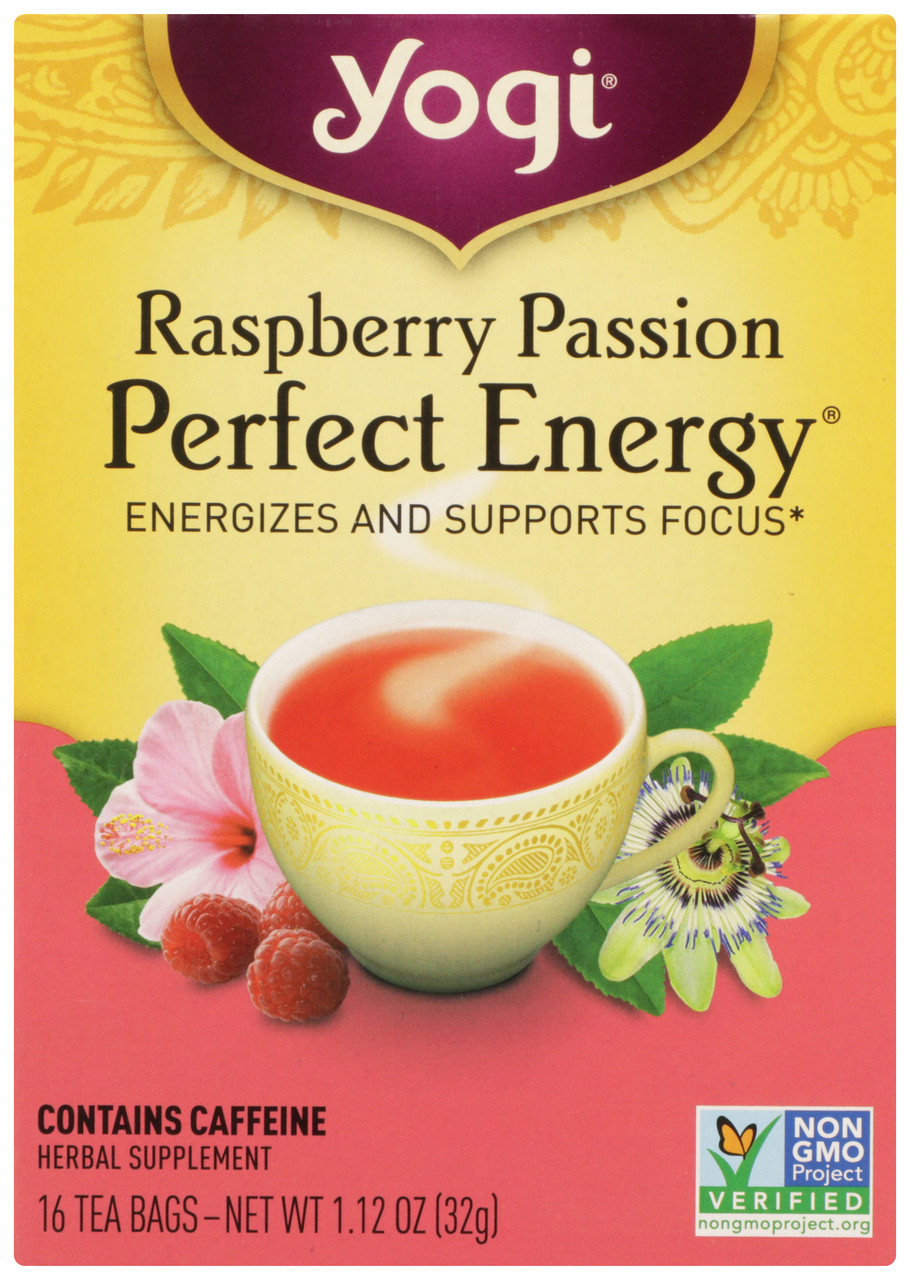 Raspberry Passion Perfect Energy Raspberry Herbal 16 Count