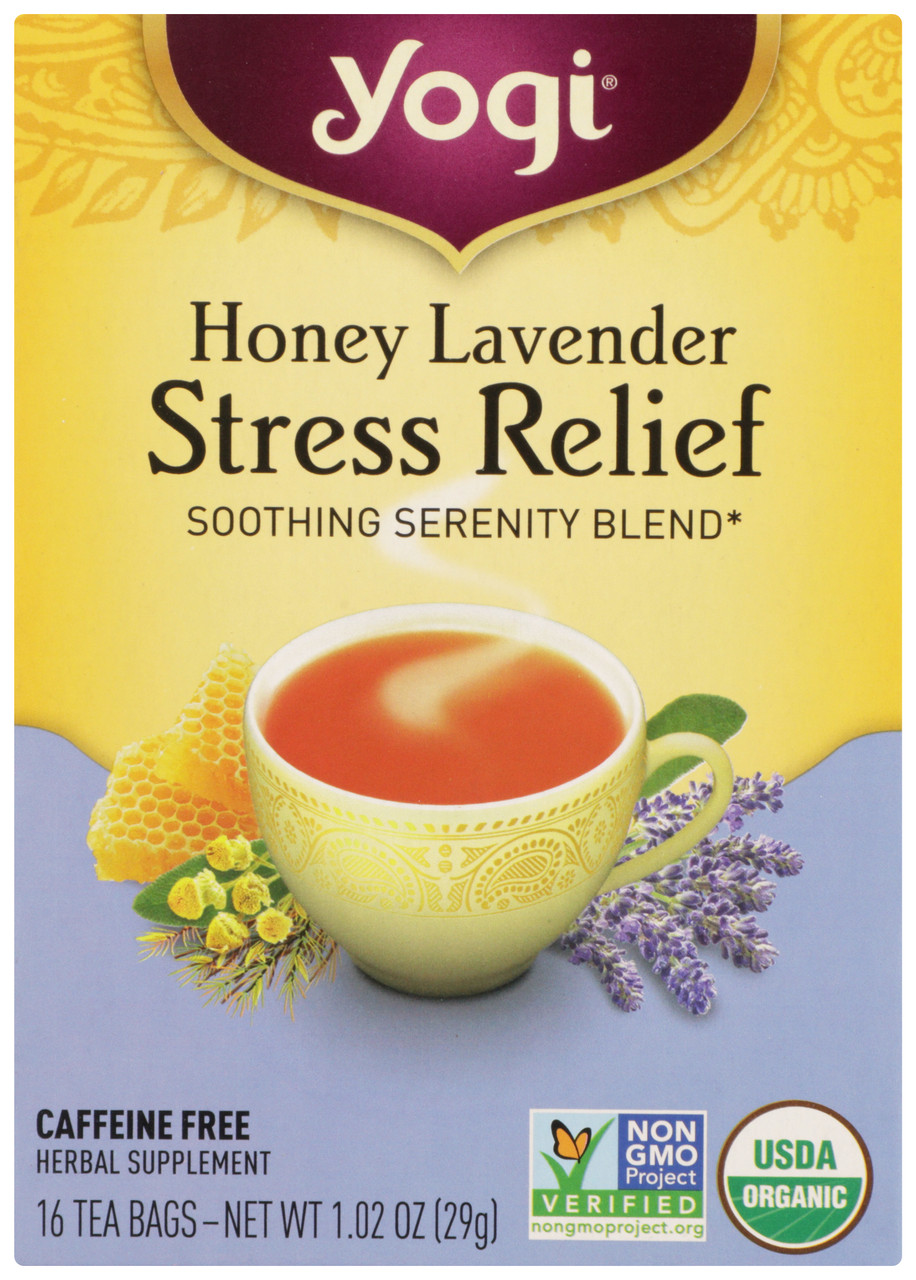 Honey Lavender Stress Relief Honey Lavender Herbal 16 Count