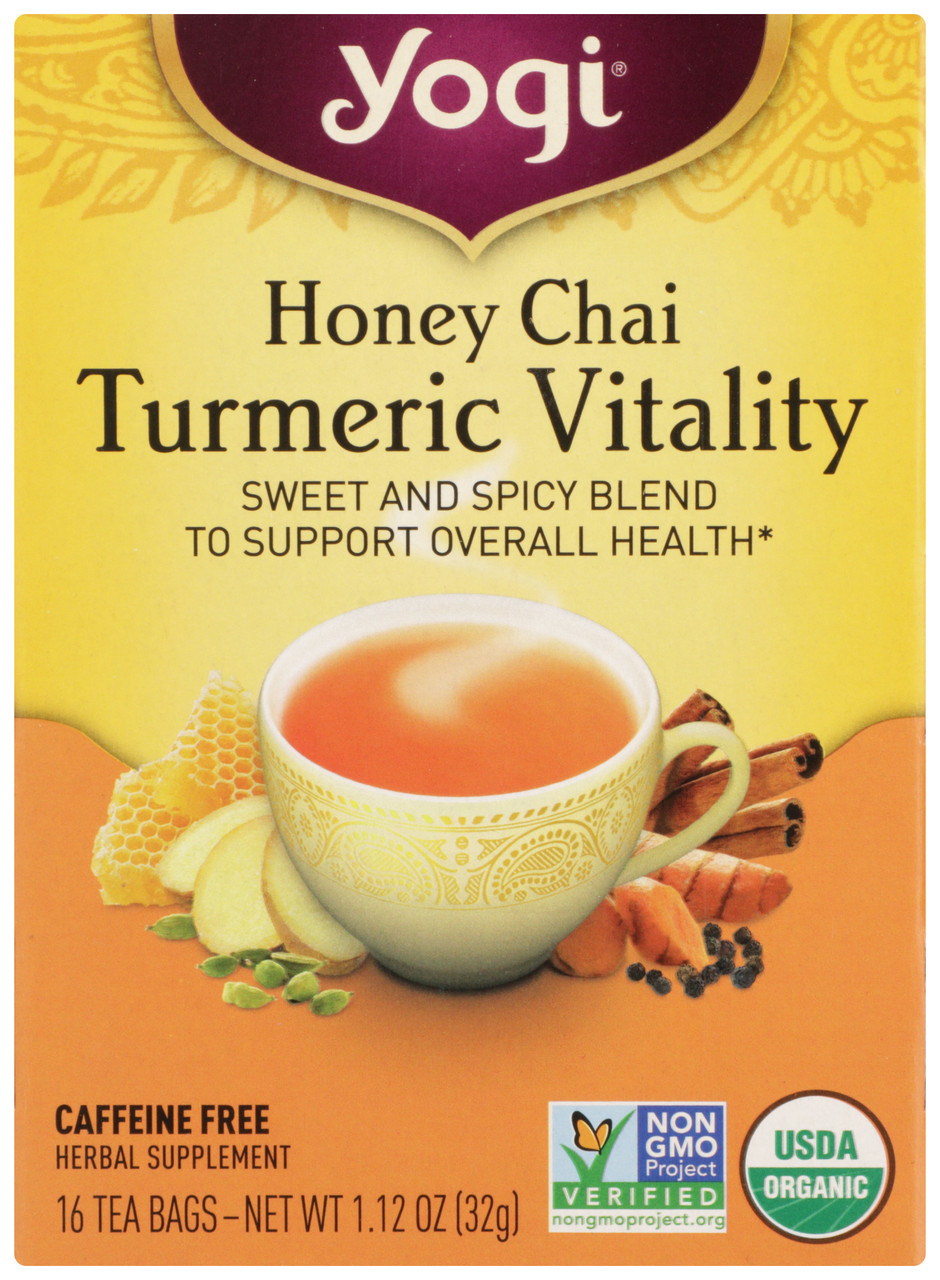 Honey Chai Turmeric Vitality Spicy - Sweet Tea 16 Count