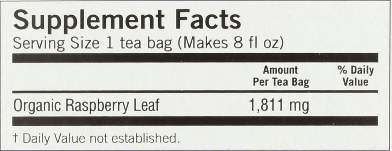 Woman's Raspberry Leaf Earthy - Sweet Herbal 16 Count