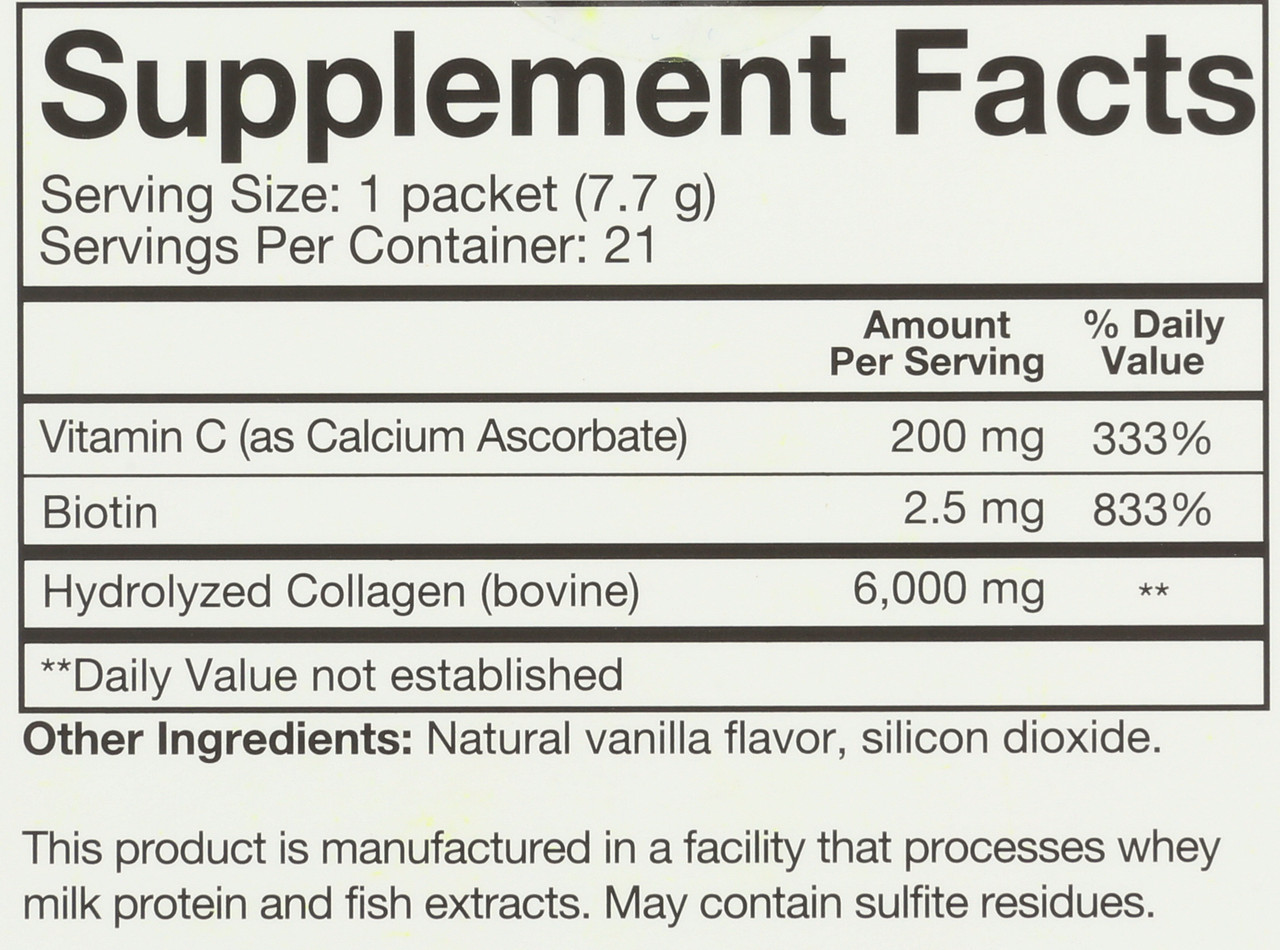 Dietary Collagen Powder Packet 21 Count