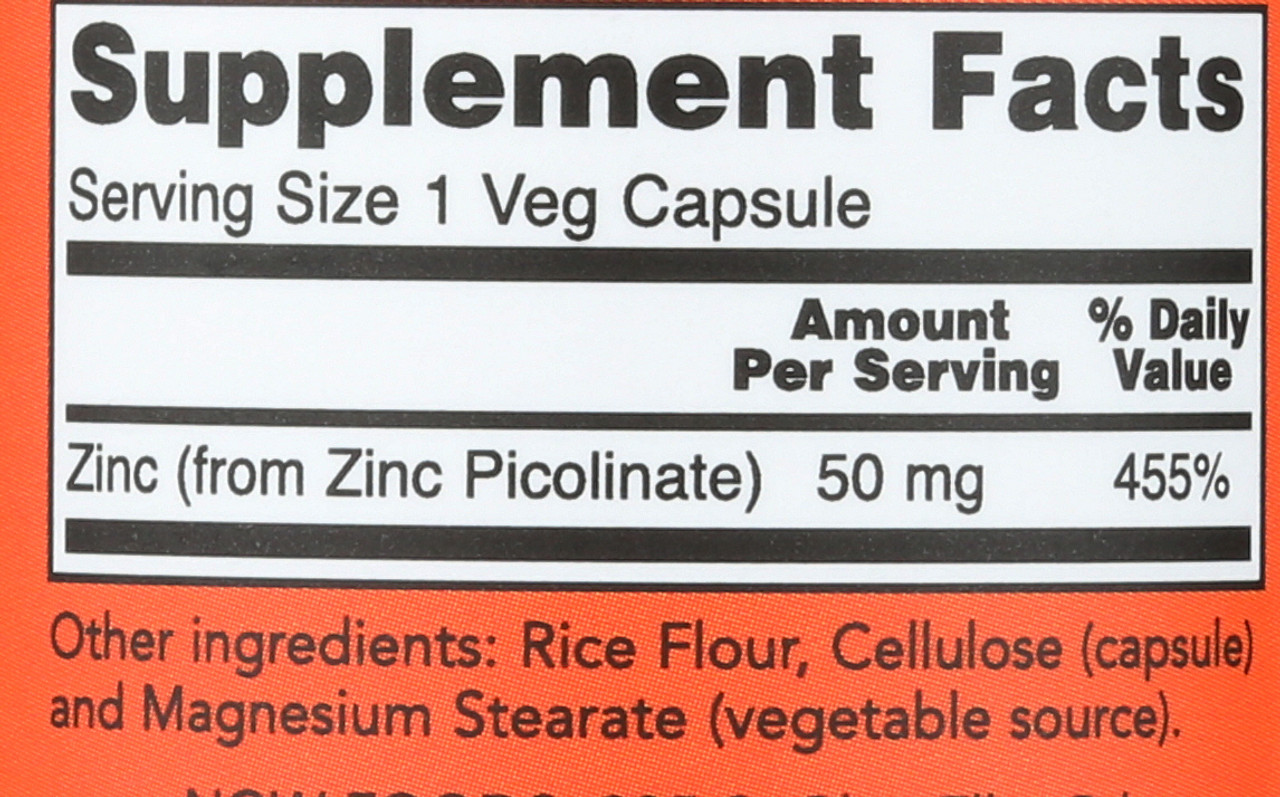 Zinc Picolinate 50 mg - 120 Capsules