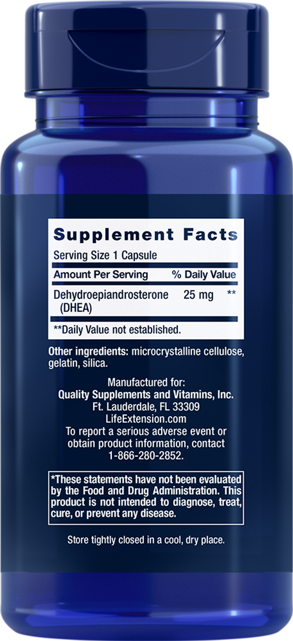 DHEA 25 mg 100 capsules
