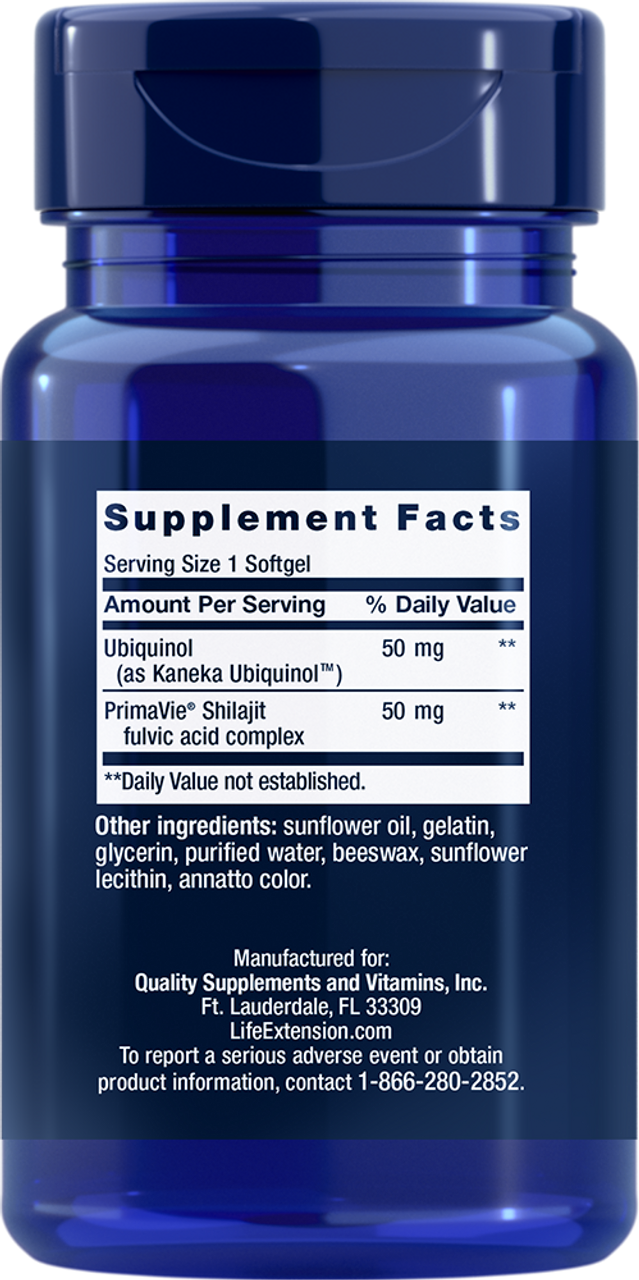 Super Ubiquinol CoQ10 with Enhanced Mitochondrial Support 50 mg 30 softgels