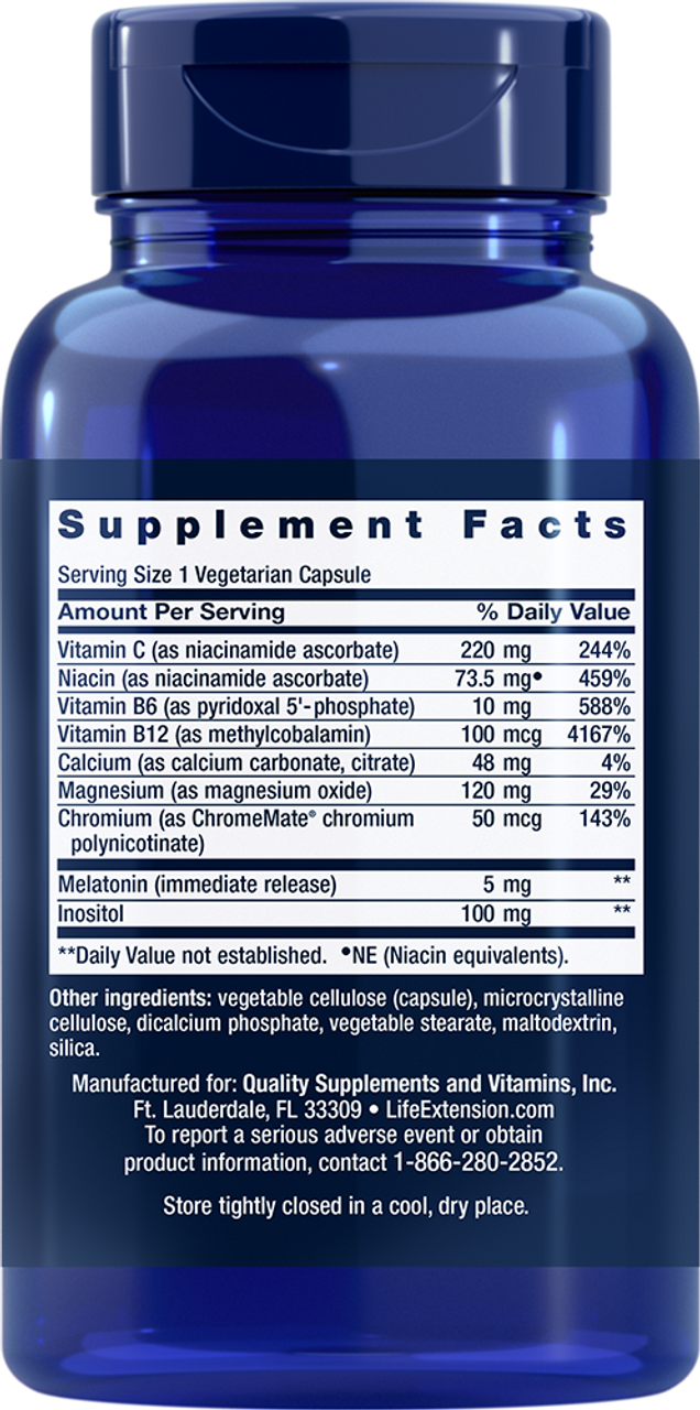 Quiet Sleep Melatonin 5 mg 60 vegetarian capsules
