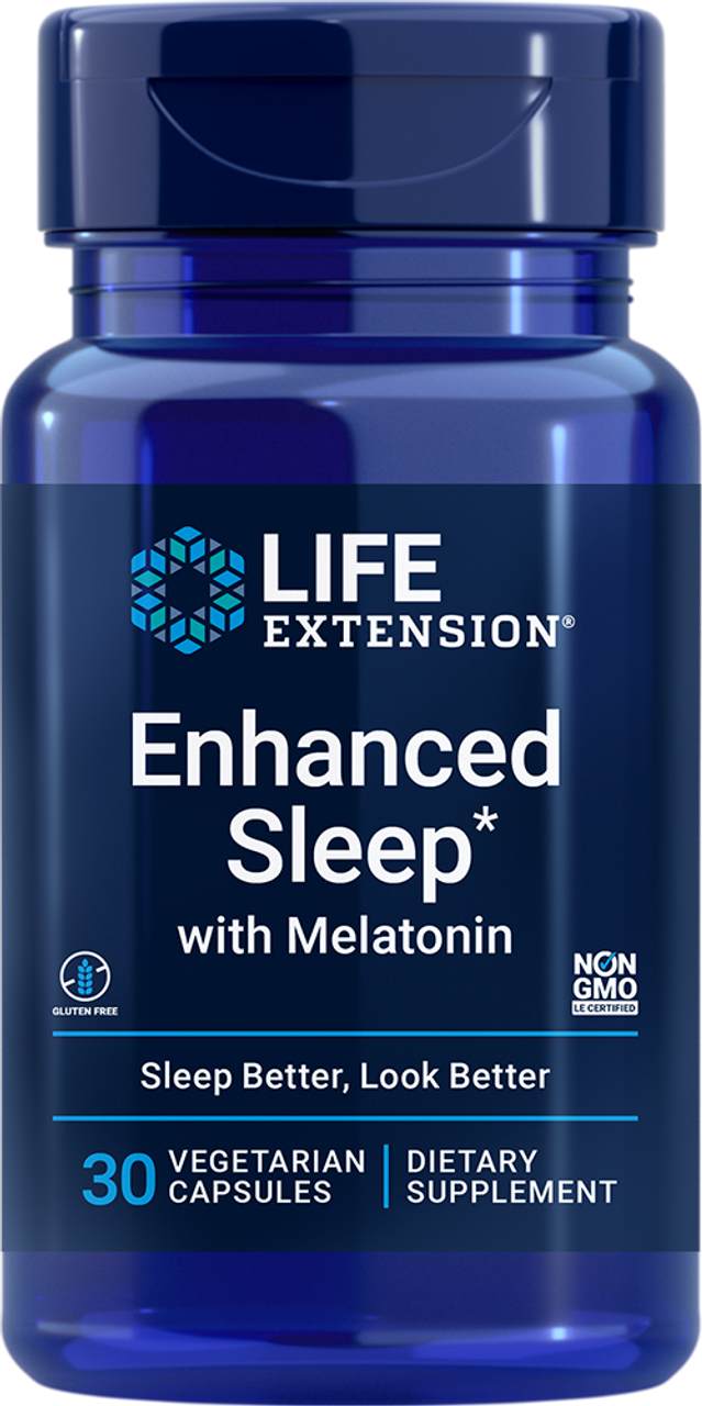 Enhanced Sleep with Melatonin 30 vegetarian capsules