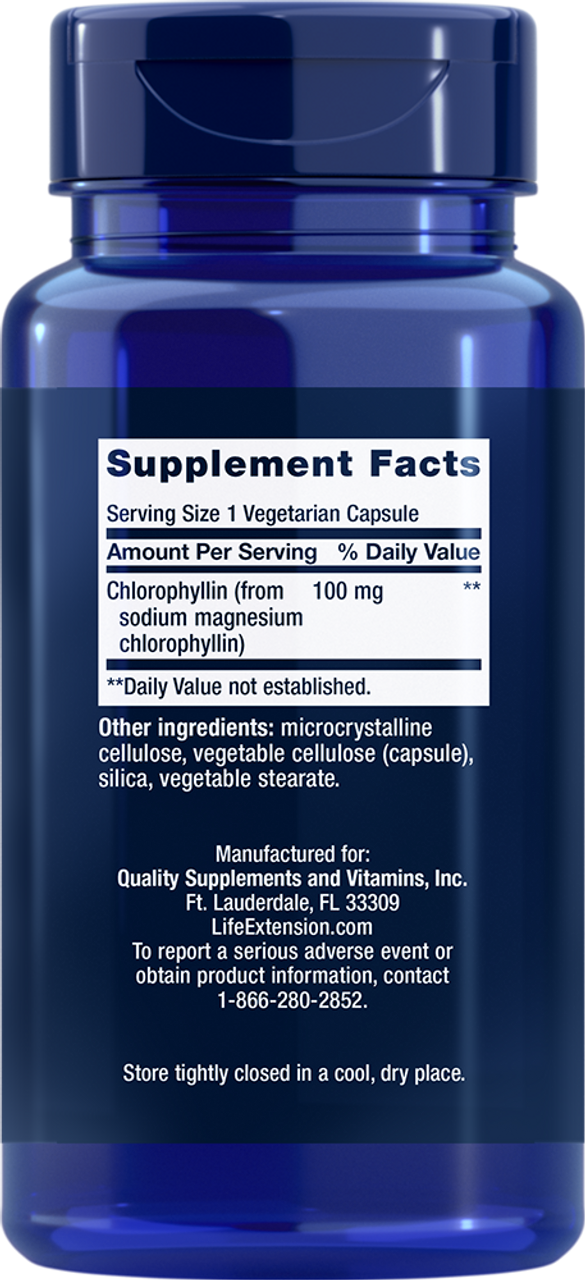 Chlorophyllin 100 mg 100 vegetarian capsules