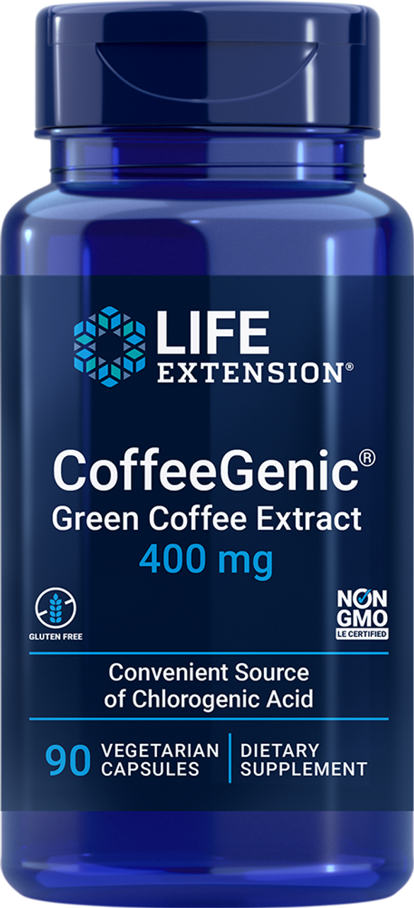 CoffeeGenic® Green Coffee Extract 400 mg 90 vegetarian capsules