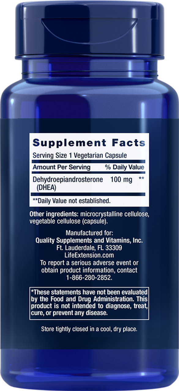 DHEA 100 mg 60 vegetarian capsules
