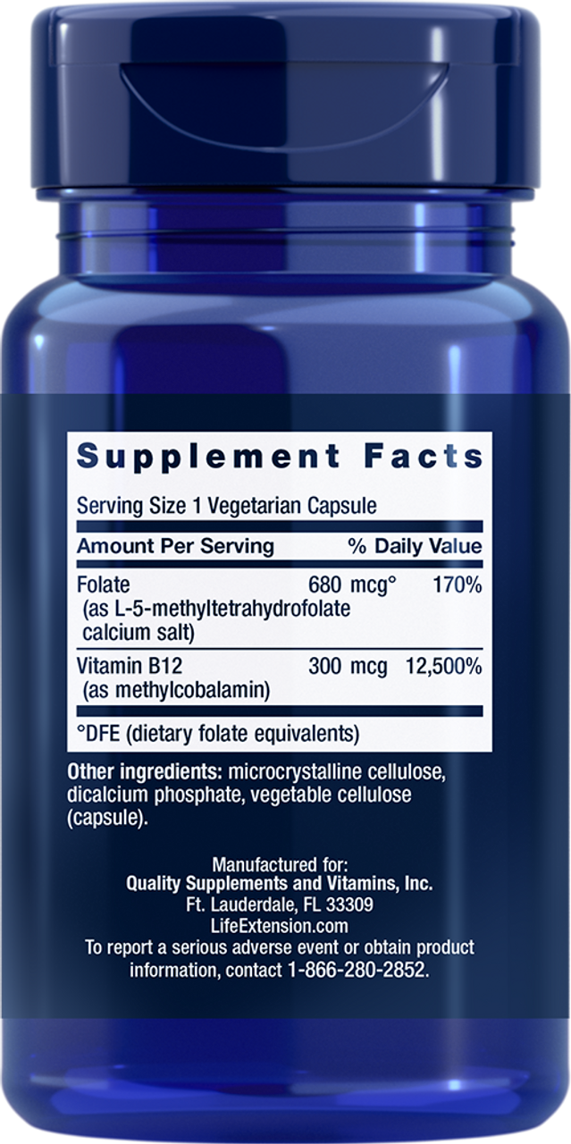 BioActive Folate & Vitamin B12 90 vegetarian capsules