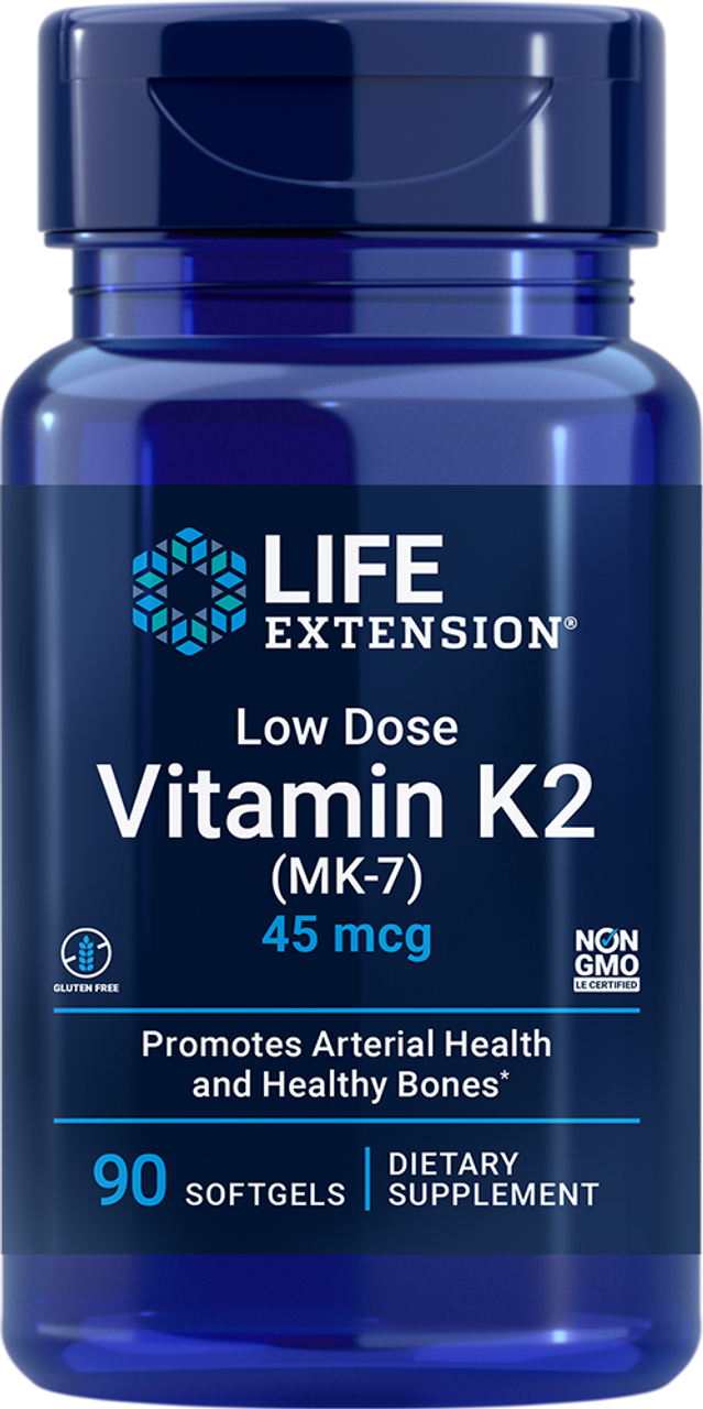 Low Dose Vitamin K2 45 mcg 90 softgels