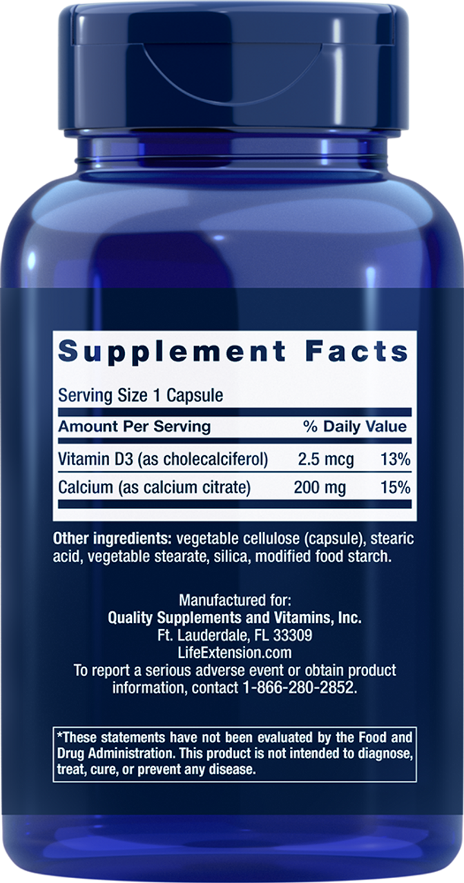 Calcium Citrate with Vitamin D 200 capsules
