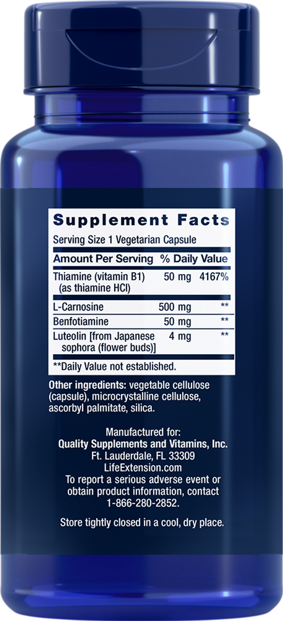 Super Carnosine 500 mg 60 vegetarian capsules